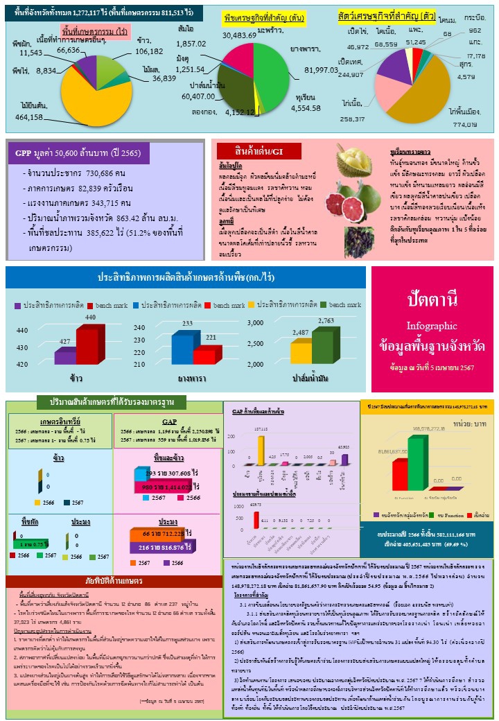 ข้อมูลพื้นฐานจังหวัดที่ใช้สนับสนุนการตรวจราชการและครม.สัญจร