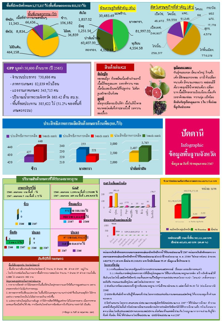 ข้อมูลพื้นฐานจังหวัดที่ใช้สนับสนุนการตรวจราชการและครม.สัญจร