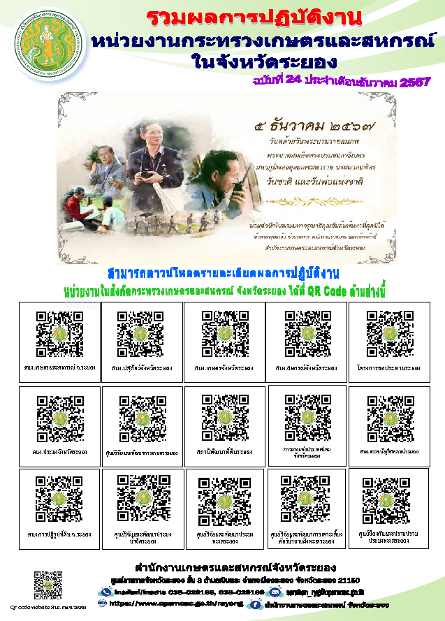 ข่าวประชาสัมพันธ์ เดือนธันวาคม 2567