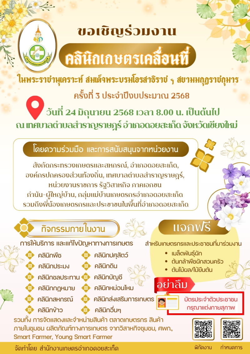 โครงการคลินิกเกษตรเคลื่อนที่ในพระราชานุเคราะห์