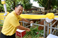 กษ.อำนาจเจริญร่วมพิธีมอบกรรมสิทธิ์และไถ่ชีวิตโค