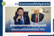 สรุปข่าวด้านการเกษตรที่สำคัญประจำวันที่ 8 สิงหาคม 2568