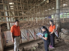 ลงพื้นที่ติดตามการดำเนินงานของกลุ่มวิสาหกิจชุมชนคนทำปศุสัตว์