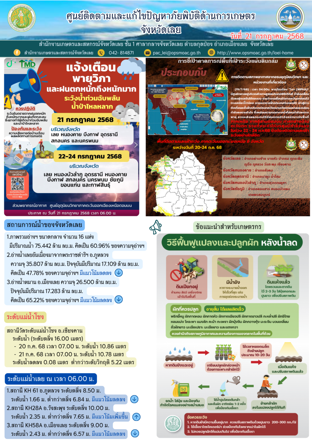 ศูนย์ติดตามและแก้ไขปัญหาภัยพิบัติด้านการเกษตร