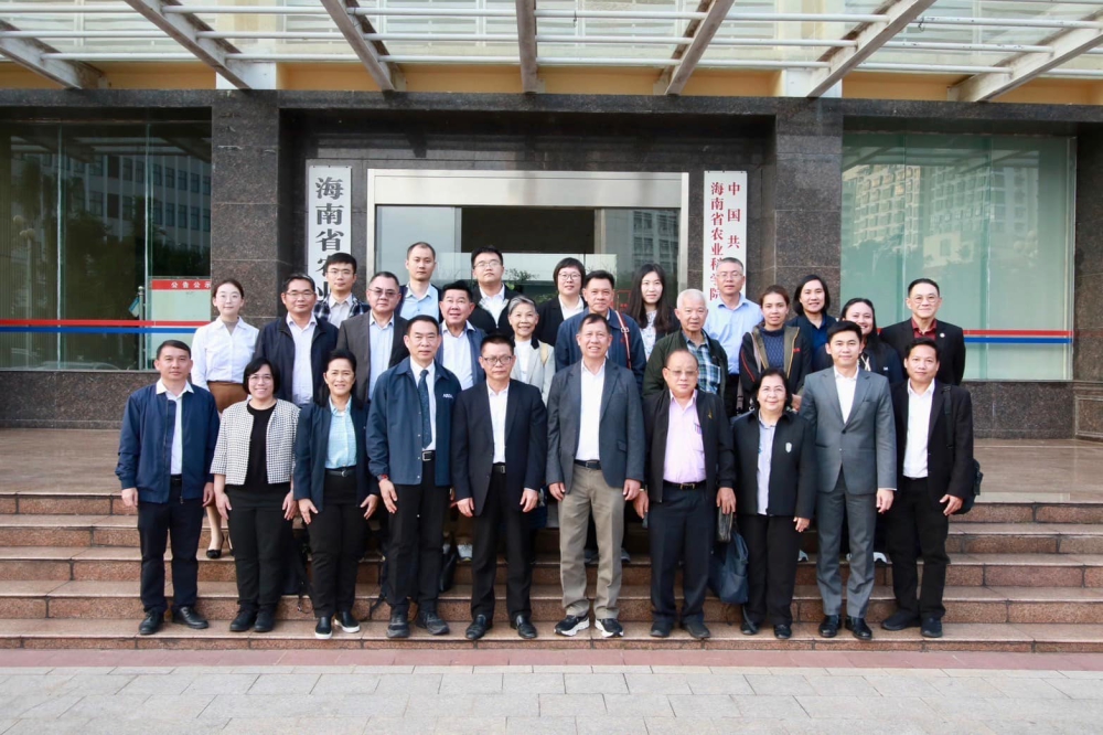 การประชุมหารือและศึกษาดูงานเพื่อผลักดันความร่วมมือด้านการพัฒนาเทคโนโลยีและนวัตกรรมการเกษตรระหว่างไทย-จีน