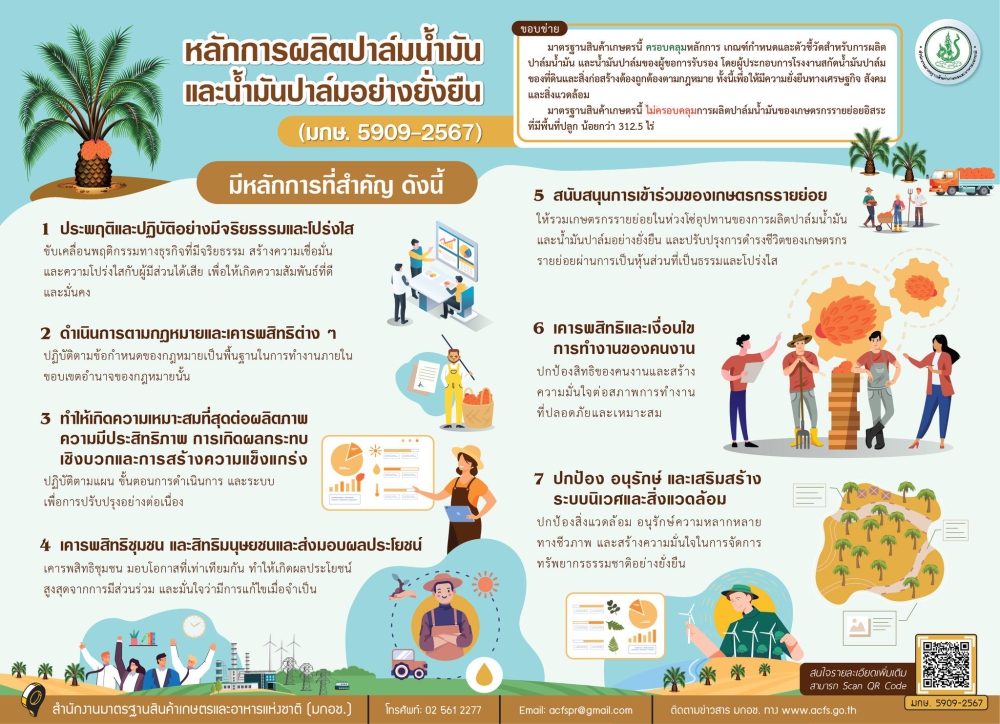 หลักการผลิตปาล์มน้ำมันและน้ำมันปาล์มอย่างยั่งยืน
