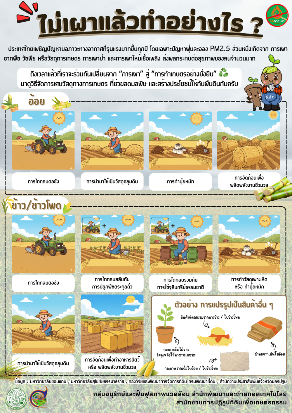ไม่เผา แล้วทำอย่างไร
