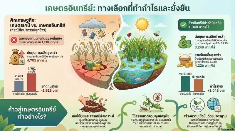 เกษตรอินทรีย์ มางเลือกที่ทำกำไรและยั่งยืน