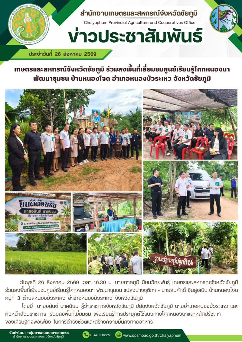 เกษตรและสหกรณ์จังหวัดชัยภูมิ