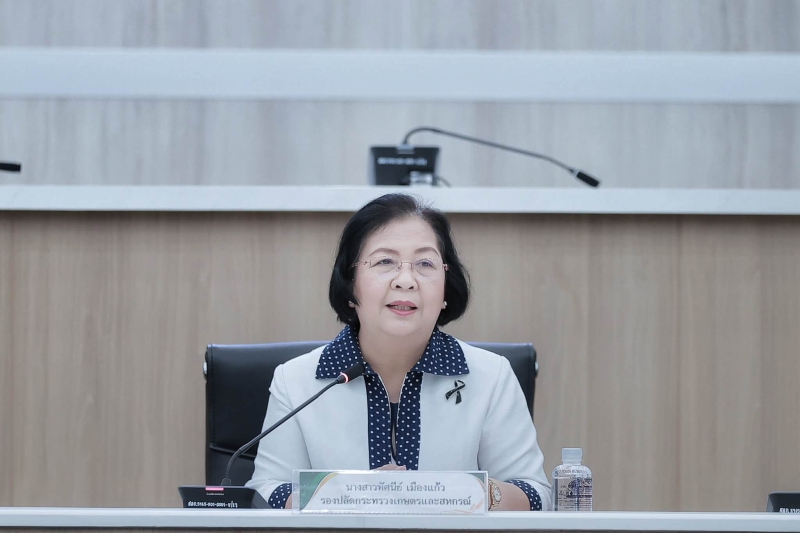 รองปลัดทัศนีย์เมืองแก้วเข้าร่วมการประชุมคณะอนุกรรมการจัดทำแผนปฏิบัติการด้านการเกษตรและสหกรณ์
