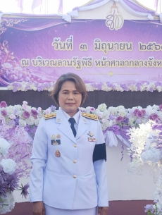 พิธีเจริญพระพุทธมนต์และทำบุญตักบาตรถวายพระราชกุศล