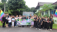 กิจกรรมร่วมกันกระจายมังคุดจากสหกรณ์การเกษตรพหรมคีรี