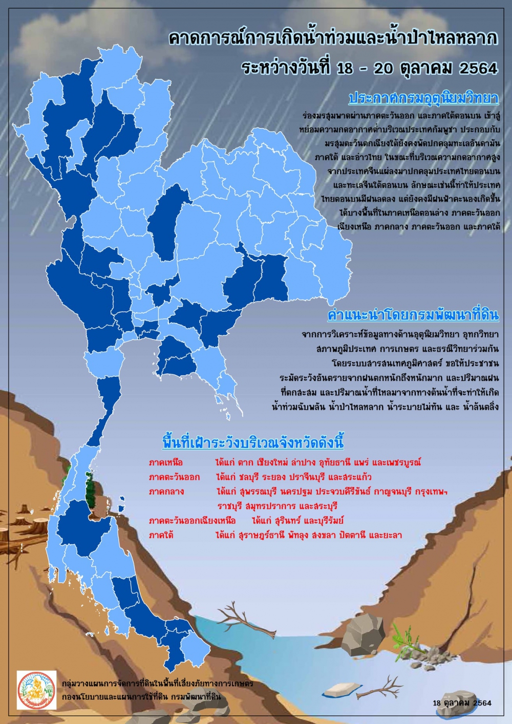 คาดการณ์การเกิดน้ำท่วมและน้ำป่าไหลหลาก