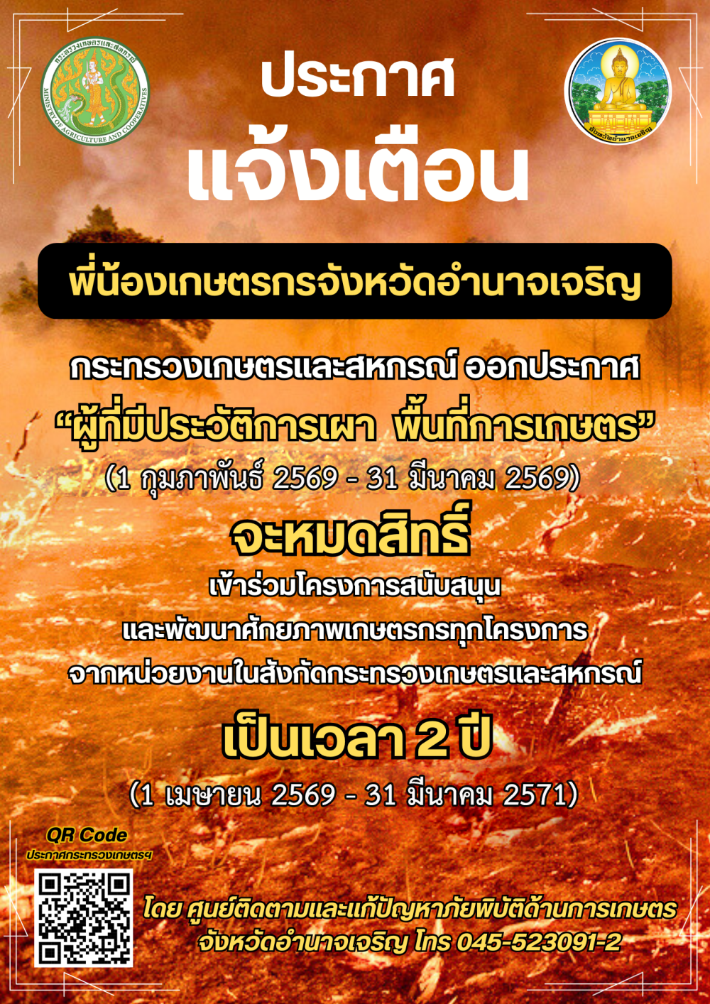 ประกาศมาตรการบริหารจัดการป้องกันและแก้ไขปัญหาฝั่นละอองขนาดเล็ก