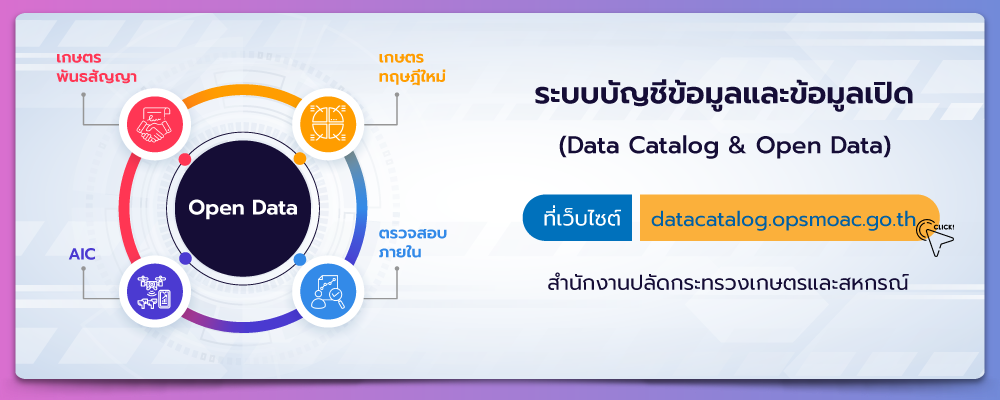 บัญชีข้อมูลและข้อมูลเปิด (Data Catalog & Open Data)